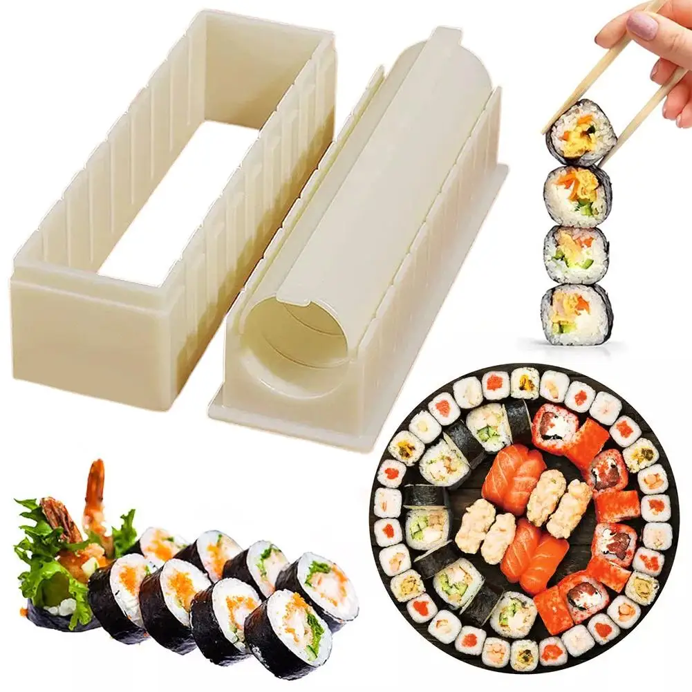Sushi Making Kit - مجموعة أدوات صنع السوشي البلاستيكية القابلة