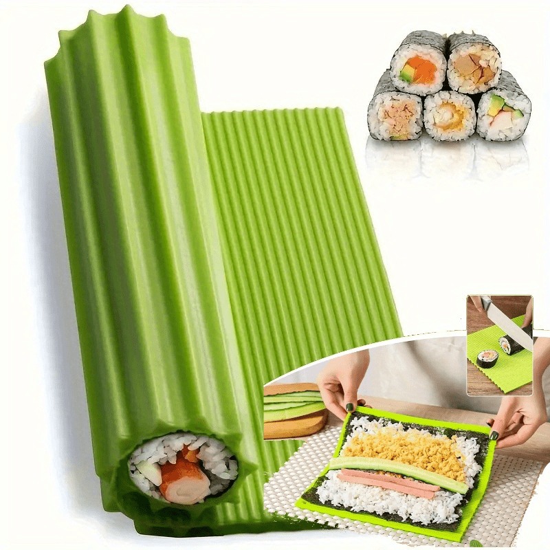 Sushi Making Kit - بساط سوشي سيليكون عالي الجودة -