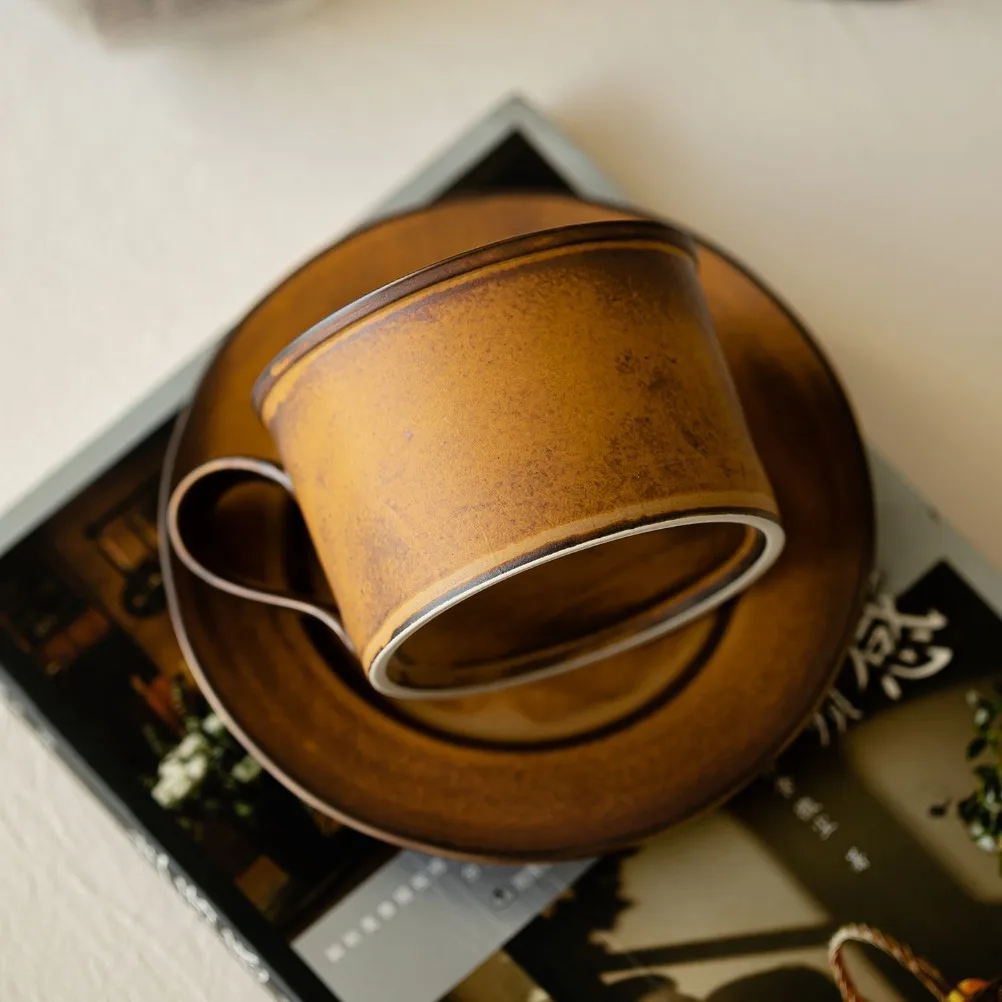 طقم فنجان قهوة وصحن بتصميم ياب - مراجعة Japanese Pottery وسعره