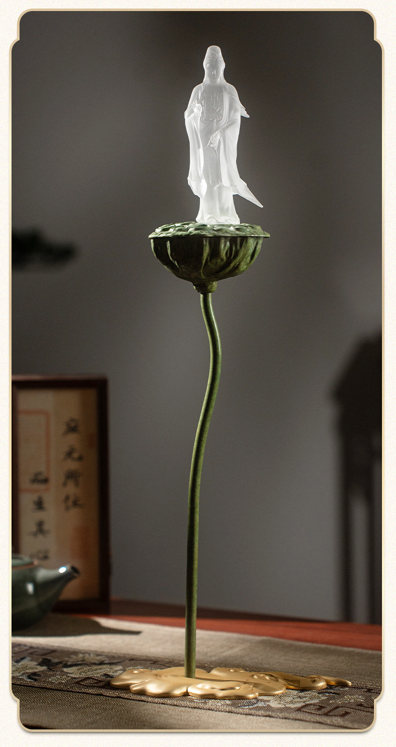 مبخرة زجاجية على شكل حبة اللوت - مراجعة Incense Holder وسعره